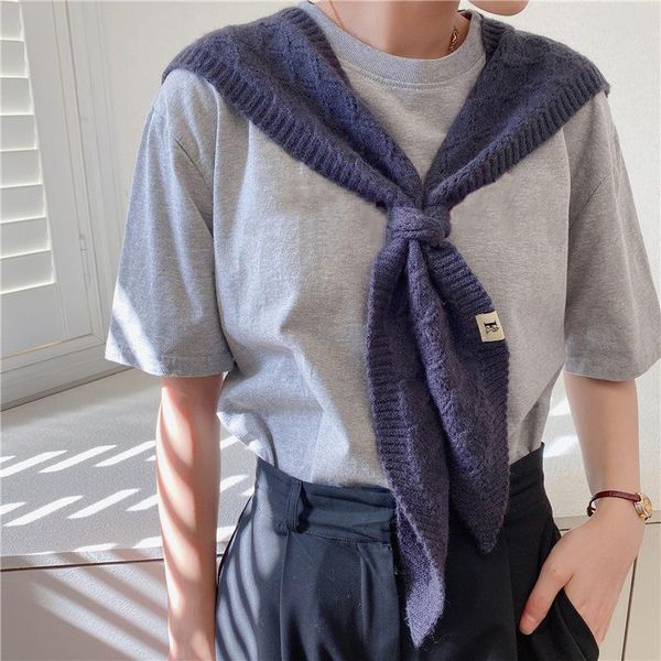 bow ties women knit shawl wrap for sweater blouse removable false collar decorative cape ladies front tie neck guard scarf, Black;gray
bow ties women knit shawl wrap for sweater blouse removable false collar decorative cape ladies front tie neck guard scarf, Black;gray
