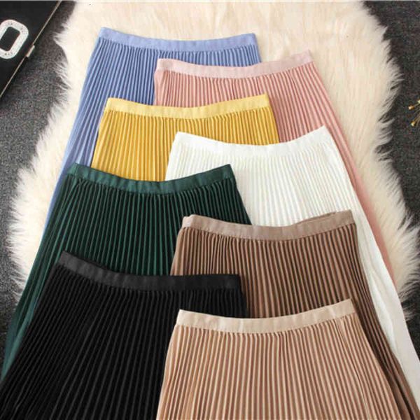 skirts spring novelty pleated a-line candy color long yellow blue pink sweet below knee soft swing skirts, Black
skirts spring novelty pleated a-line candy color long yellow blue pink sweet below knee soft swing skirts, Black