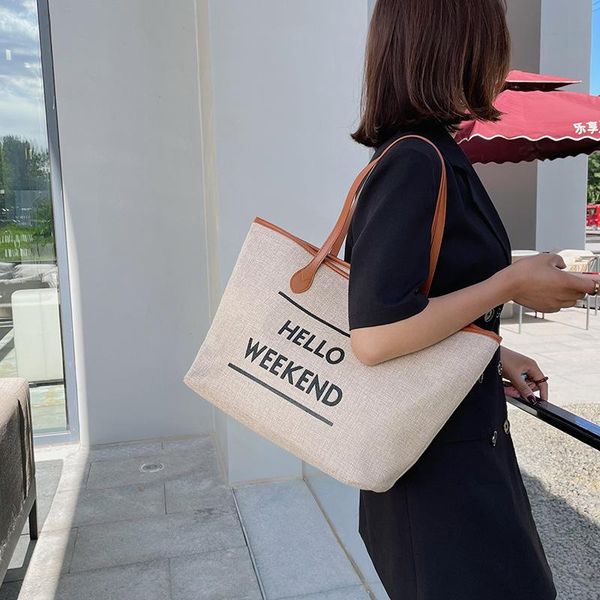 evening bags women brand design shoulder bag wholesale large capacity summer canvas female letter print french shopping
evening bags women brand design shoulder bag wholesale large capacity summer canvas female letter print french shopping