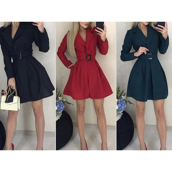 casual dresses elegant women autumn fashion dress vintage sashes a-line party mini long sleeve notched collar solid, Black;gray
casual dresses elegant women autumn fashion dress vintage sashes a-line party mini long sleeve notched collar solid, Black;gray