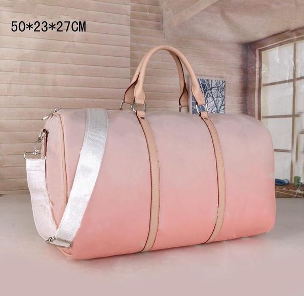 53cm women men bags fashion travel bag duffle bag leather luggage handbags large contrast color capacity sport stripe tote fitness
53cm women men bags fashion travel bag duffle bag leather luggage handbags large contrast color capacity sport stripe tote fitness