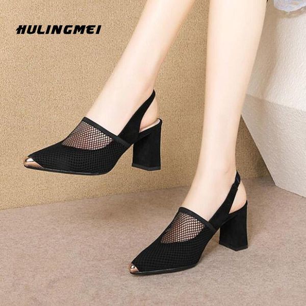 dress shoes summer 2021 metal pointed hollow high-heel mesh breathable concise thick heel female sandalias de mujer, Black
dress shoes summer 2021 metal pointed hollow high-heel mesh breathable concise thick heel female sandalias de mujer, Black