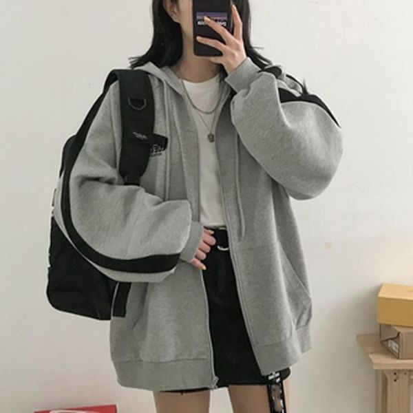 zip-up harajuku hoodies for women's clothes long sleeve hood jumper with regular korean hoodie sweatshirt, Black
zip-up harajuku hoodies for women's clothes long sleeve hood jumper with regular korean hoodie sweatshirt, Black