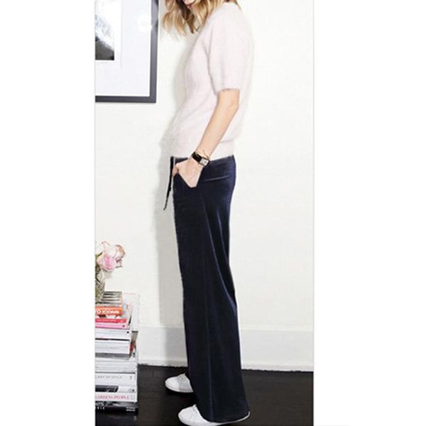 women's pants & capris velvet women winter loose oversizes wide leg velour trousers female high waist sweatpants plus size sj333s, Black;white
women's pants & capris velvet women winter loose oversizes wide leg velour trousers female high waist sweatpants plus size sj333s, Black;white