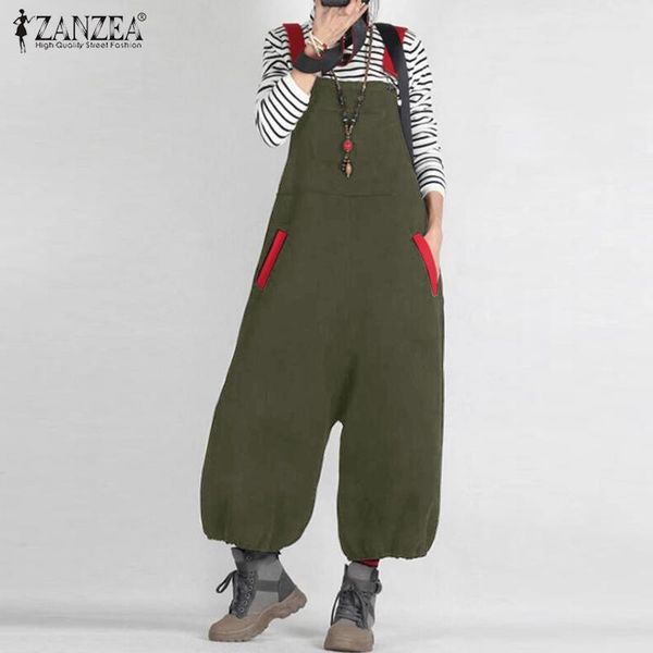 women's jumpsuits & rompers 2021 summer solid zanzea vintage casual suspender overalls women strappy cotton long playsuits female rompe, Black;white
women's jumpsuits & rompers 2021 summer solid zanzea vintage casual suspender overalls women strappy cotton long playsuits female rompe, Black;white