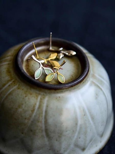 women's vintage stud earrings female jewelry shell 925 silver leaf-shape gold-color silver-color, Golden;silver
women's vintage stud earrings female jewelry shell 925 silver leaf-shape gold-color silver-color, Golden;silver