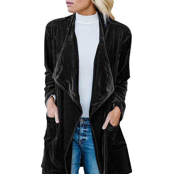 women's trench coats 1pc warm jacket velvet outwear winter cardigan coat spring auutumn solid open front women, Tan;black
women's trench coats 1pc warm jacket velvet outwear winter cardigan coat spring auutumn solid open front women, Tan;black