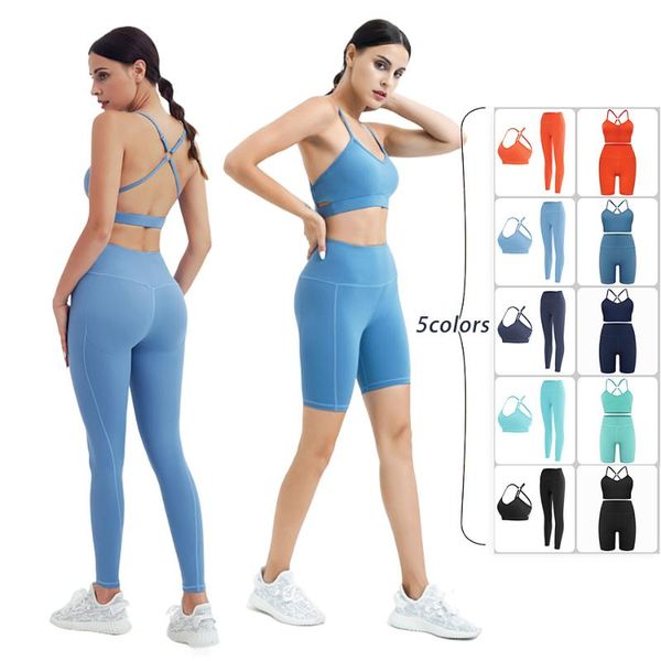 yoga outfit women gym set female clothing 2 pieces backless sports bra crop fitness leggings suits with shorts workout tracksuit
yoga outfit women gym set female clothing 2 pieces backless sports bra crop fitness leggings suits with shorts workout tracksuit