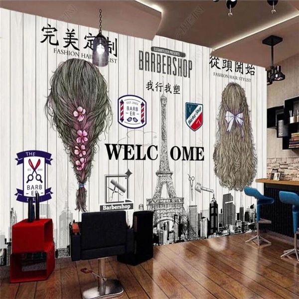 custom retro nostalgic beauty hair salon wall paper 3dbarber shop industrial decor background mural wallpaper papel de parede 3d wallpapers
custom retro nostalgic beauty hair salon wall paper 3dbarber shop industrial decor background mural wallpaper papel de parede 3d wallpapers
