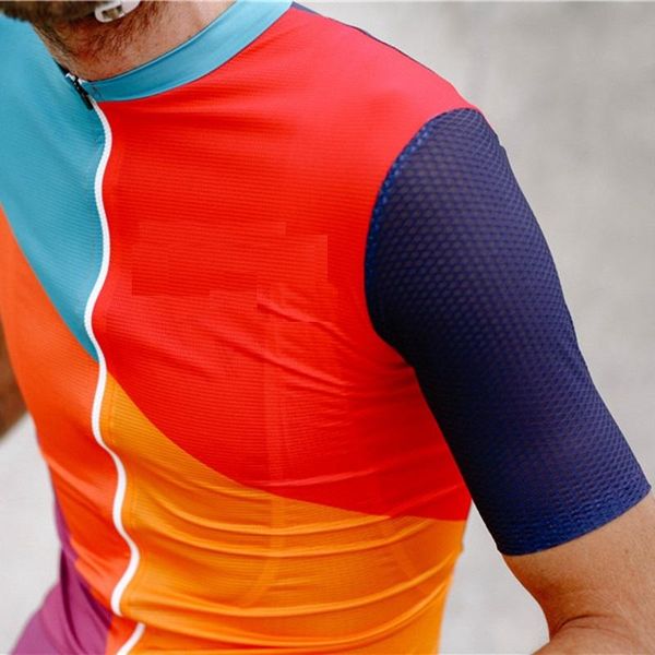 colorful race fit cycling jersey men 2021 air mesh short sleeve shirt hombre breathable sport wear racing jackets, Black;red
colorful race fit cycling jersey men 2021 air mesh short sleeve shirt hombre breathable sport wear racing jackets, Black;red