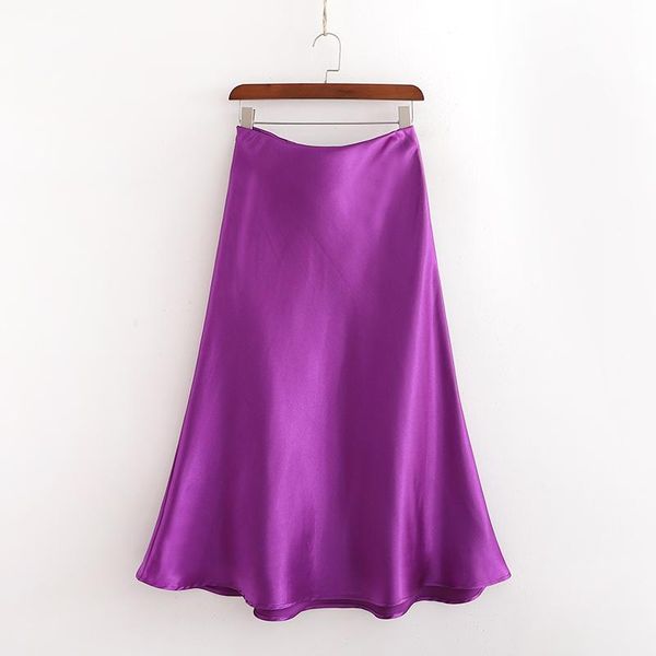 skirts spring and summer women's satin skirt french vintage purple high waist elegant female 2021 korean clothing, Black
skirts spring and summer women's satin skirt french vintage purple high waist elegant female 2021 korean clothing, Black