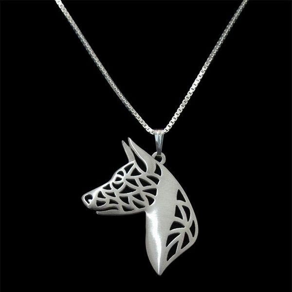 pendant necklaces fashion dog women metal basenji profile shaped drop retail, Silver
pendant necklaces fashion dog women metal basenji profile shaped drop retail, Silver