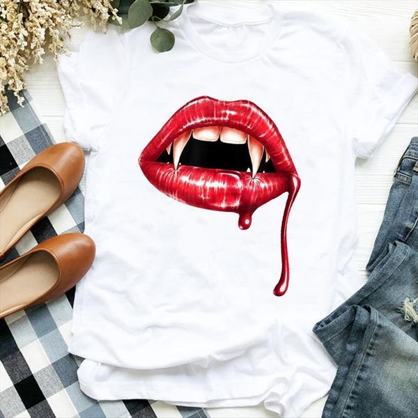 cartoon lip scary fall autumn women t shirt halloween trend 90s print tee womens clothes graphic, White
cartoon lip scary fall autumn women t shirt halloween trend 90s print tee womens clothes graphic, White