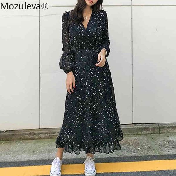 0 elegant stars print chiffon women long dress spring v-neck lace up maxi female ruffles party vestidos femme 210427, Black;gray
0 elegant stars print chiffon women long dress spring v-neck lace up maxi female ruffles party vestidos femme 210427, Black;gray