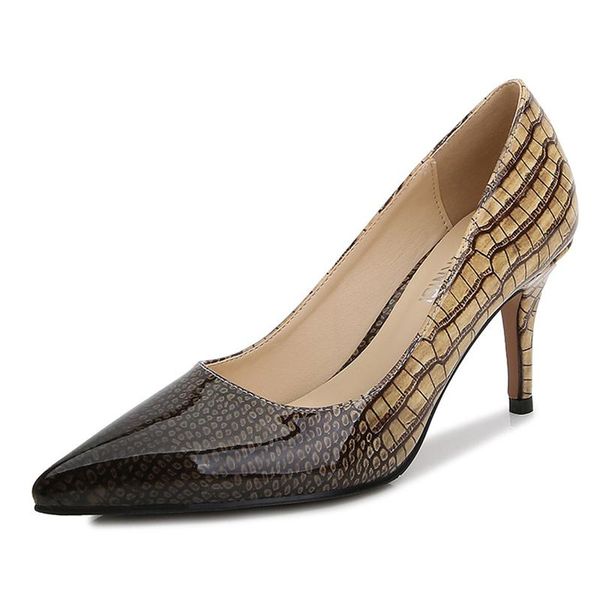 dress shoes fashion pointed toe pumps stiletto high heel 7.5cm large size 35-46 women stitching snake print dropship, Black
dress shoes fashion pointed toe pumps stiletto high heel 7.5cm large size 35-46 women stitching snake print dropship, Black