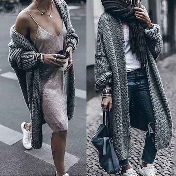 women's knits & tees 2021 luxury long cardigans winter coats wool cardigan solid bat jackets sweater loose thick oversize coat, White
women's knits & tees 2021 luxury long cardigans winter coats wool cardigan solid bat jackets sweater loose thick oversize coat, White