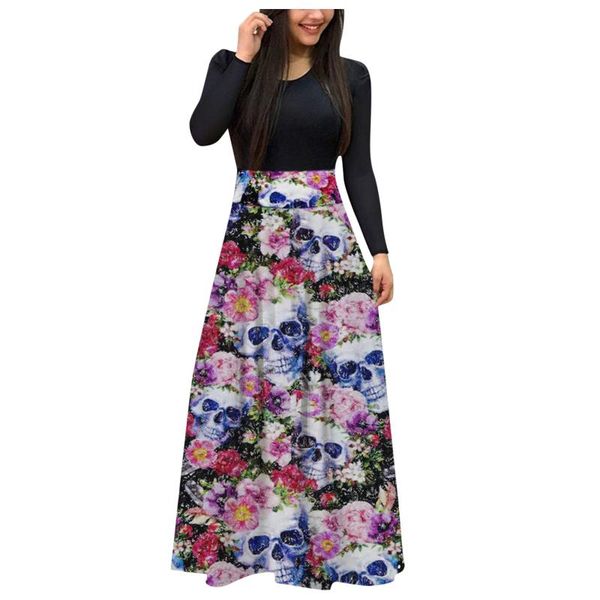 casual dresses women's fashion comfort dress halloween print maxi long sleeve ladies vestido de mujer d923#, Black;gray
casual dresses women's fashion comfort dress halloween print maxi long sleeve ladies vestido de mujer d923#, Black;gray