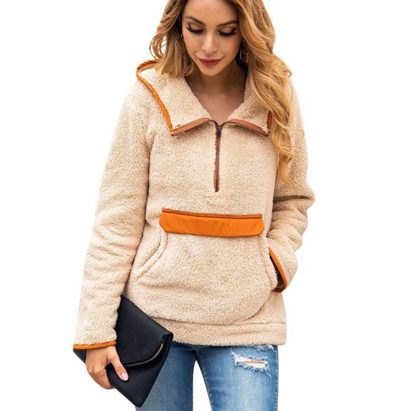 women's hoodies & sweatshirts 2021 winter fleece sweatshirt fashion patchwork packet fluffy thick warm zipper pullovers women coat with, Black
women's hoodies & sweatshirts 2021 winter fleece sweatshirt fashion patchwork packet fluffy thick warm zipper pullovers women coat with, Black
