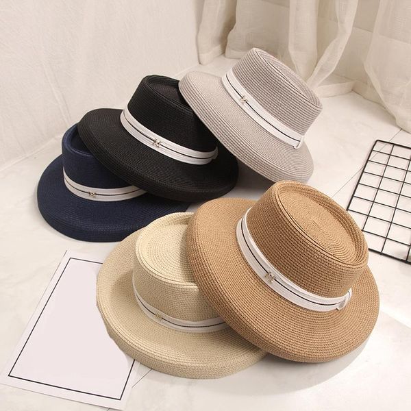 wide brim hats 2021 hepburn sun women summer ribbon letter straw hat fashion foldable boater holiday beach cap chapeau, Blue;gray
wide brim hats 2021 hepburn sun women summer ribbon letter straw hat fashion foldable boater holiday beach cap chapeau, Blue;gray