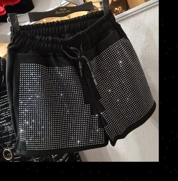 womens short plus size shorts fall winter elastic waist 6xl big drilling diamond wide leg trousers loose, White;black
womens short plus size shorts fall winter elastic waist 6xl big drilling diamond wide leg trousers loose, White;black