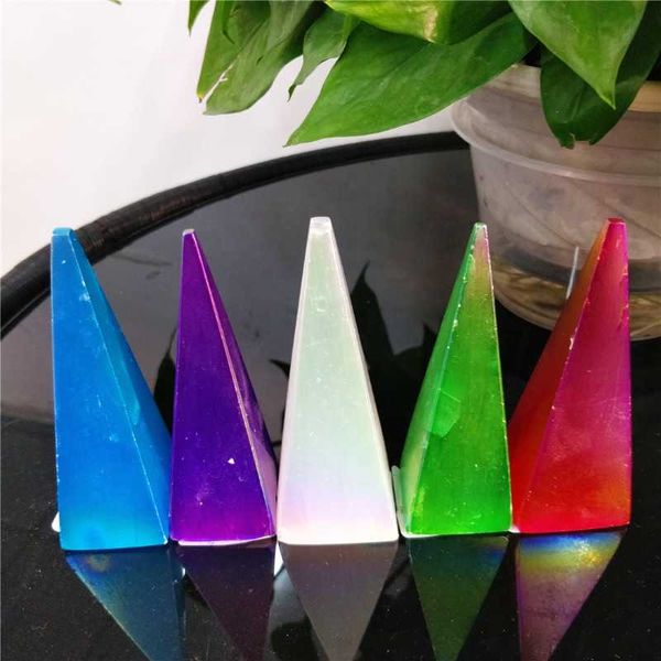 decorative objects & figurines 10-12cm natural selenite double color plating pyramid gypsum electroplated obelisk tower ornaments for ae
decorative objects & figurines 10-12cm natural selenite double color plating pyramid gypsum electroplated obelisk tower ornaments for ae