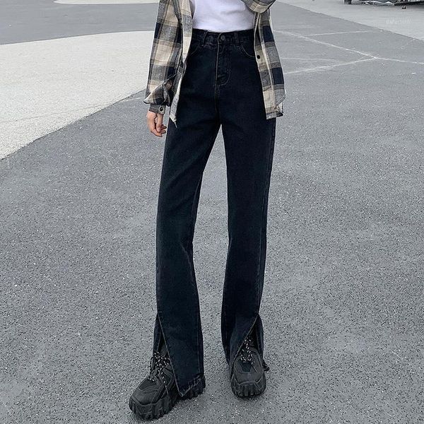 women's jeans korean version of high-waist spring retro straight wide-leg denim pants female 2021 fashion brand trousers, Blue
women's jeans korean version of high-waist spring retro straight wide-leg denim pants female 2021 fashion brand trousers, Blue