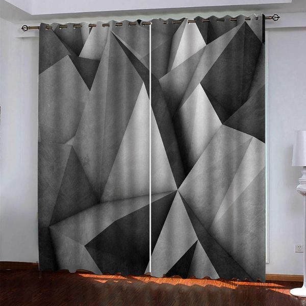curtain & drapes po grey geometry curtains 3d printing blockout polyester fabric cortinas
curtain & drapes po grey geometry curtains 3d printing blockout polyester fabric cortinas