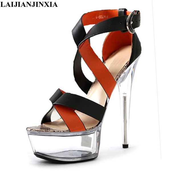 dress shoes laijianjinxia 15 cm high-heeled sandals nightclub dance pole dancing model high heels women's, Black
dress shoes laijianjinxia 15 cm high-heeled sandals nightclub dance pole dancing model high heels women's, Black