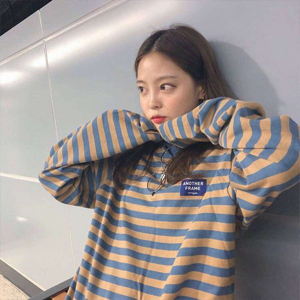 women's sweaters hoodies south korea dongdamen long sleeve t-shirt autumn dress harajuku style bf loose and versatile yyup, White;black
women's sweaters hoodies south korea dongdamen long sleeve t-shirt autumn dress harajuku style bf loose and versatile yyup, White;black
