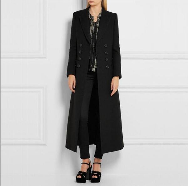 women's wool & blends women winter warm black coat elegant long sleeve double breasted n1005
women's wool & blends women winter warm black coat elegant long sleeve double breasted n1005