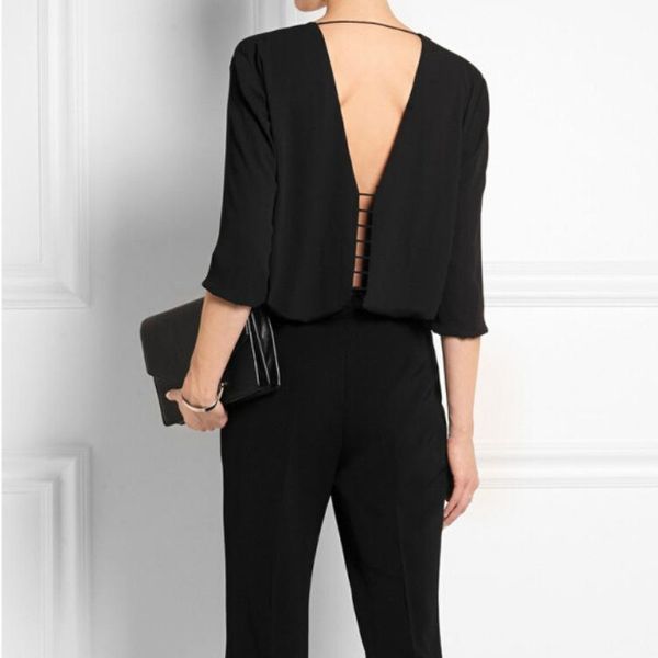 women's blouses & shirts uk brand 2021 spring summer women v neck backless casual black chiffon blouse shirt female blusas camisa femin, White
women's blouses & shirts uk brand 2021 spring summer women v neck backless casual black chiffon blouse shirt female blusas camisa femin, White