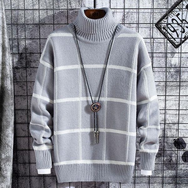 men plaid sweaters winter turtleneck slim sweater warm pullovers autumn casual knitted sweater male clothing 6 colors, White;black
men plaid sweaters winter turtleneck slim sweater warm pullovers autumn casual knitted sweater male clothing 6 colors, White;black