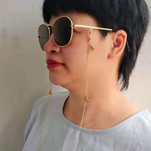 sunglasses frames women eyeglasses chain butterfly charm pendant holder strap silicone loops accessory, Silver
sunglasses frames women eyeglasses chain butterfly charm pendant holder strap silicone loops accessory, Silver