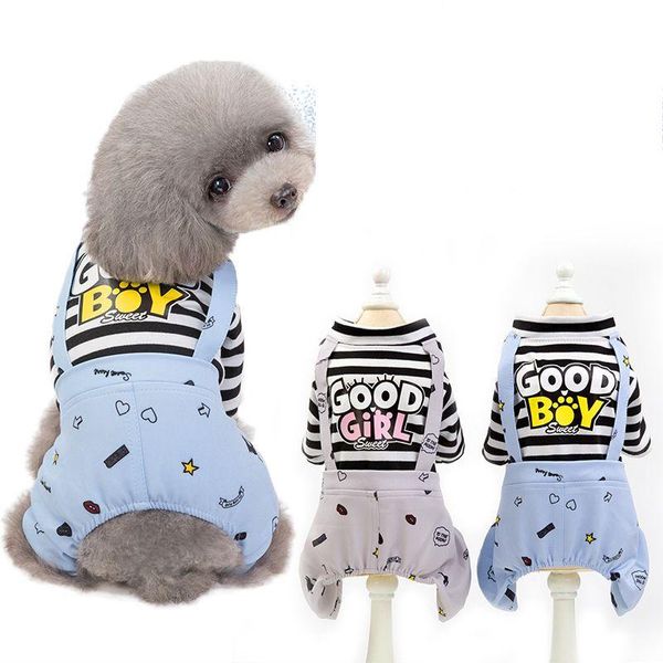 dog apparel s-2xl autumn winter four-leg cute stripe print warm breathable clothes puppy outfit pet cat coat fashion clothing small dogs 
dog apparel s-2xl autumn winter four-leg cute stripe print warm breathable clothes puppy outfit pet cat coat fashion clothing small dogs