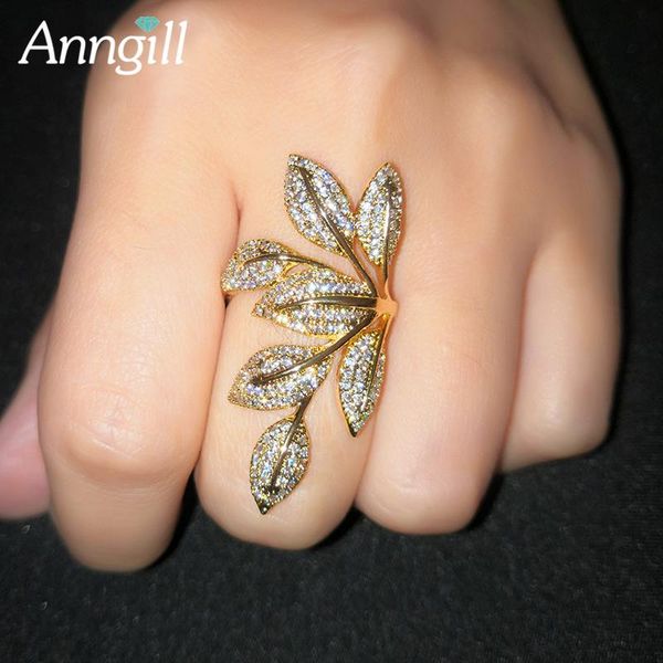 wedding rings gold leaf adjustable cubic zirconia for women girls cocktail open big bague femme dubai fashion jewellery, Slivery;golden 
wedding rings gold leaf adjustable cubic zirconia for women girls cocktail open big bague femme dubai fashion jewellery, Slivery;golden