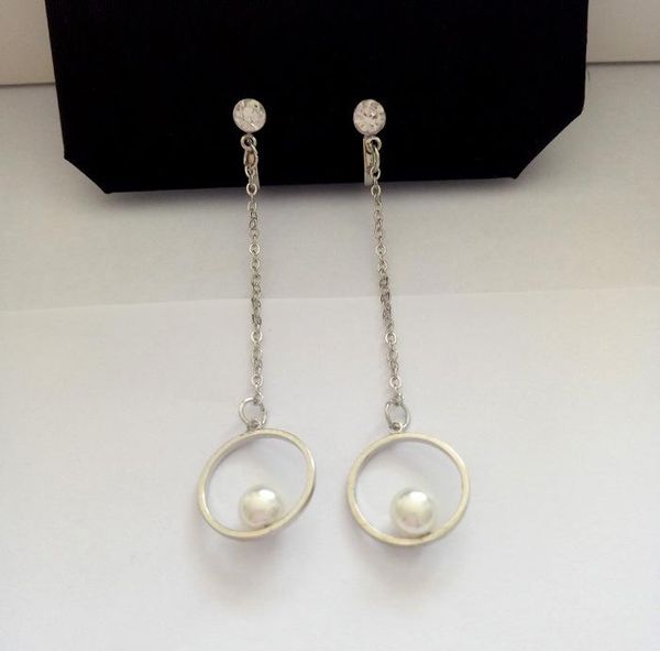 clip-on & screw back fashion long chain clip on earrings fake pearl for women wedding luxury bridal earring bijouterie, Silver
clip-on & screw back fashion long chain clip on earrings fake pearl for women wedding luxury bridal earring bijouterie, Silver