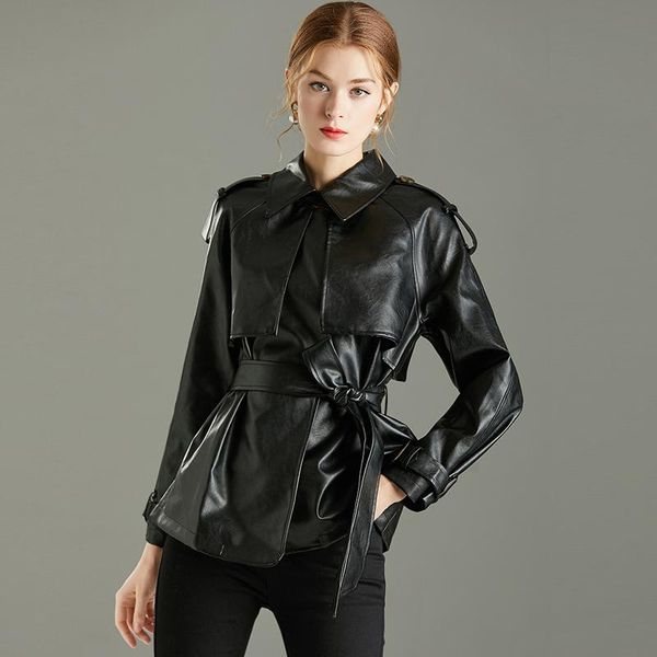 women's leather & faux 2021 autumn women loose pu jacket turndown collar motorcycle black coat female streetwear outerwear
women's leather & faux 2021 autumn women loose pu jacket turndown collar motorcycle black coat female streetwear outerwear