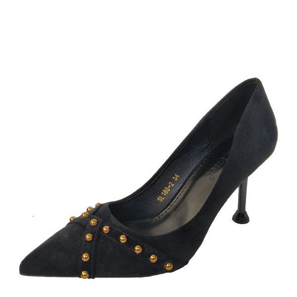 luxury dress shoes sl188-2 and 807-8 pointed high thin heels women's rivet single sho in spring 2021, Black
luxury dress shoes sl188-2 and 807-8 pointed high thin heels women's rivet single sho in spring 2021, Black