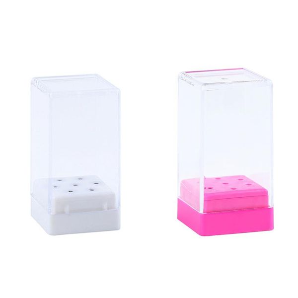 nail art equipment 7 slots drill bits storage clear holder for electric milling cutter container bit box, Silver
nail art equipment 7 slots drill bits storage clear holder for electric milling cutter container bit box, Silver