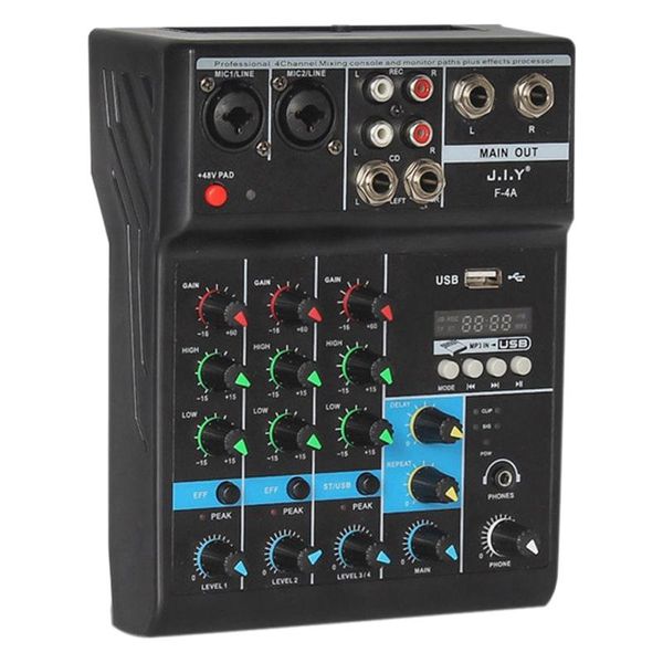sound cards portable audio mixer professional 4 channel bluetooth dj console with reverb effect for karaoke usb live stage ktv
sound cards portable audio mixer professional 4 channel bluetooth dj console with reverb effect for karaoke usb live stage ktv