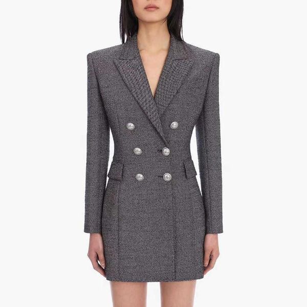 casual dresses 2021 autumn spring ol dress fashion women's double-breasted b773, Black;gray
casual dresses 2021 autumn spring ol dress fashion women's double-breasted b773, Black;gray