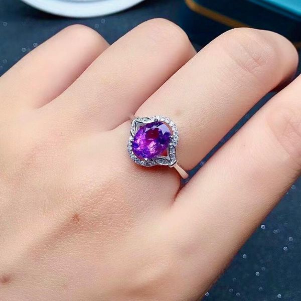 cluster rings elegant sterling silver amethyst jewelry vvs grade 7mm*9mm 2ct natural ring for party 925 crystal, Golden;silver
cluster rings elegant sterling silver amethyst jewelry vvs grade 7mm*9mm 2ct natural ring for party 925 crystal, Golden;silver