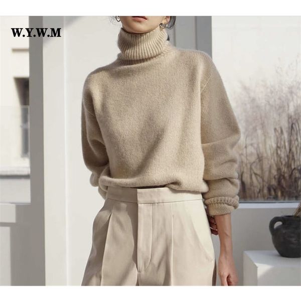 wywm cashmere elegant turtle neck women sweater soft knitted basic pullovers o neck loose warm female knitwear jumper 211215, White;black
wywm cashmere elegant turtle neck women sweater soft knitted basic pullovers o neck loose warm female knitwear jumper 211215, White;black