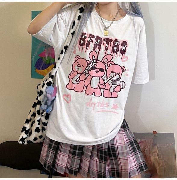 women's t-shirt punk style cotton long t-shirts summer oversized women gothic clothing streetwear cartoon white harajuku clothes
women's t-shirt punk style cotton long t-shirts summer oversized women gothic clothing streetwear cartoon white harajuku clothes
