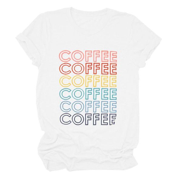 women's t-shirt loose comfortable summer ladies casual letter printed shirt o-neck short-sleeved tunic mujer camiset#yl10, White
women's t-shirt loose comfortable summer ladies casual letter printed shirt o-neck short-sleeved tunic mujer camiset#yl10, White