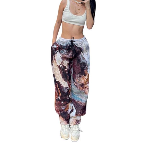 women's pants & capris women impressionism print trousers, loose fit drawstring straight long for spring, fall 2021 fashion casual, Black;white
women's pants & capris women impressionism print trousers, loose fit drawstring straight long for spring, fall 2021 fashion casual, Black;white