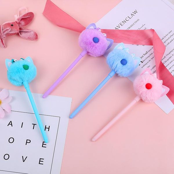 pcs/lot kawaii cat hairball gel pen cute 0.38 mm black ink signature office school writing supplies stationery gift pens
pcs/lot kawaii cat hairball gel pen cute 0.38 mm black ink signature office school writing supplies stationery gift pens