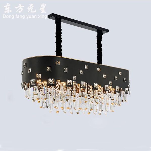crystal chandelier light postmodern lamp oval-shaped black iron painted interior luxury decoration lustre lighting chandeliers
crystal chandelier light postmodern lamp oval-shaped black iron painted interior luxury decoration lustre lighting chandeliers