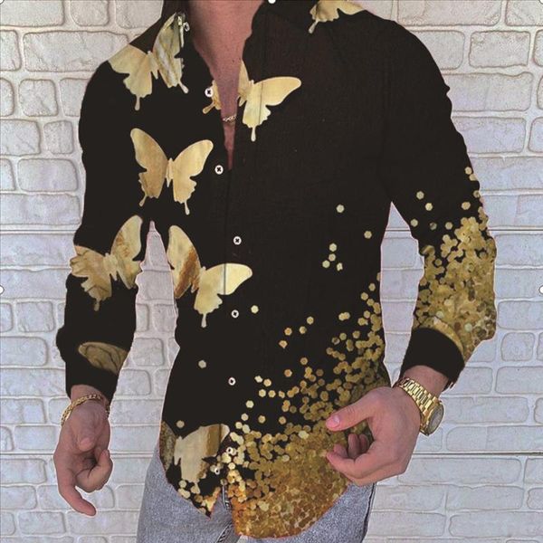 men's casual shirts butterfly print shirt men clothing social male blouse long sleeve turn-down collar button up luxury man wholesale 2, White;black
men's casual shirts butterfly print shirt men clothing social male blouse long sleeve turn-down collar button up luxury man wholesale 2, White;black