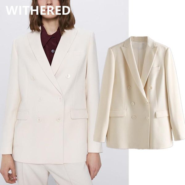 withered ins blogger vintage england double breasted blazer feminino women mujer 2021 blazers and jackets women's suits &, White;black
withered ins blogger vintage england double breasted blazer feminino women mujer 2021 blazers and jackets women's suits &, White;black